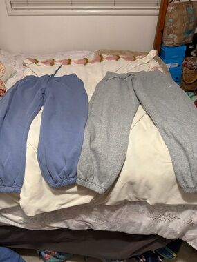 Nike Gray & BP Blue Jogger Pants Sweats Women’s Large